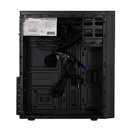 2E Корпус Alfa E185-400 з БЖ 2E ATX400W, 1xUSB3.0, 2xUSB2.0, VGA 310мм, ATX, чорний - мініатюра 6