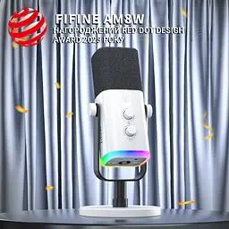 Мікрофон Fifine AM8W USB/XLR White (AM8W) - мініатюра 5