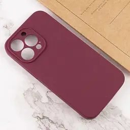 Чохол Silk Full Camera Protective (AA) NO LOGO для Apple iPhone 16 Pro (6.3") Бордовий / Plum - мініатюра 3