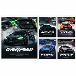 Зошит учнівський Yes Overspeed А5 18 аркушів лінія 10 шт. (768589)