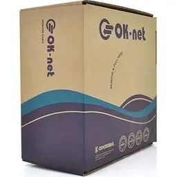 Кабель мережевий OK-Net UTP 100м cat.5e (U/UTP-cat.5Е-SL) (КПВ-ВП (100) 4x2x0,48 / 100)