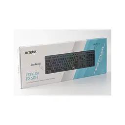 Клавіатура A4Tech FX60H USB Grey Neon backlit - мініатюра 9