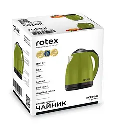 Електрочайник електричний ROTEX RKT24-O чайник термос Termo 1500 Вт Зелений - мініатюра 7