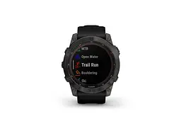 Смарт-годинник Garmin Fenix 7X Sapphire Solar Carbon Gray DLC Titanium with Black Band (010-02541-10/11) - мініатюра 7