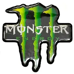 Наклейка МОТО Monster Energy 10х10 см (Випукла Зовнішня)