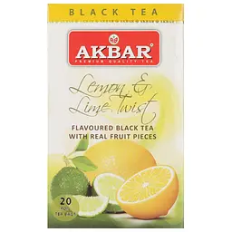 Чай черный Akbar Lemon&Lime Twist 40 г (20 шт. х 2 г) (885017)