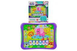 Планшет Kids Hits, KH01/005 "Мій веселий Zoo" на батарейках, українською мовою, назви тварин, звуки, вірші, мелодії, гра, р-р 23,8*17*2см, короб.25*27*4см