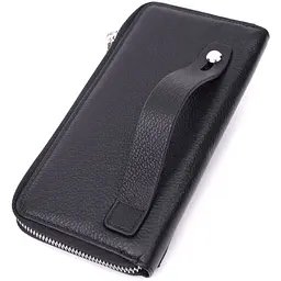 Функціональний гаманець-клатч унісекс з натуральної шкіри ST Leather 22529 чорний - мініатюра 6