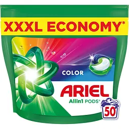 Капсули для прання Ariel Pods All-in-1 Color Для кольорового 50 шт. (8700216764285) - мініатюра 2