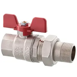 Кран із американкою прямий Roho R105-100 - 1" RO0088