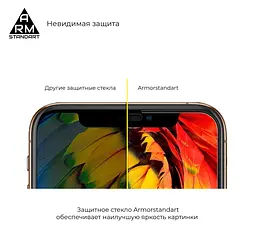 Захисне скло для Samsung Galaxy M31s (M317), Full Glue, 2.5D, на весь екран, глянцеве, загартоване 9H, повне проклеювання по всій поверхні, з чорною рамкою, протиударне, ArmorStandart (ARM57204) - мініатюра 4
