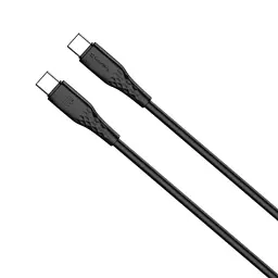 Дата кабель USB-C to USB-C 1.0m 3A 60W textured PVC black ColorWay (CW-CBPDCC094-BK) - мініатюра 3