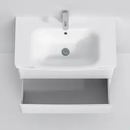 Тумба підвісна AM.PM Like 80 см з умивальником (M80-FHX0802-WC0802-38) - мініатюра 6