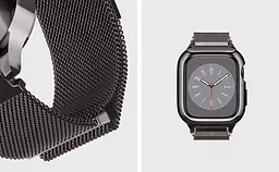 Чохол-ремінець Spigen Metal Fit Pro для Apple Watch 44/45mm Graphite (ACS04585) - мініатюра 20