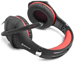 Ігрова гарнітура Real-EL GDX-7600 Black-Red (EL124100028) - мініатюра 6