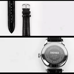 Наручний годинник чоловічий Skmei 9058 Black Man Stainless Steel, 9058SBK-B (18411) - мініатюра 4