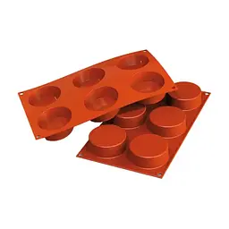 Форма для выпекания Silikomart "Цилиндр" 70 mm h27 , 6 x 103,5 ml (SF205/C)