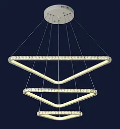 Люстра LED Levistella 801L7071+3 WH, 120W, 4000K, білий, сучасний стиль для вітальні - мініатюра 2