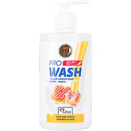 Рідке крем-мило Pro Wash молоко та мед 470 г