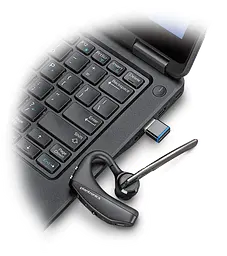Бездротова моно гарнітура Bluetooth Poly Voyager 5200 UC with Case (із зарядним кейсом) - мініатюра 3