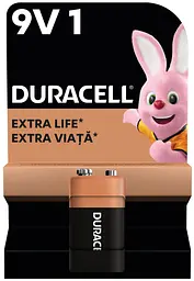 Лужні батарейки Duracell 9V, 1 шт. (5214444)
