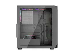 Корпус 1stPlayer AY7-BK-4F1 Black - мініатюра 5
