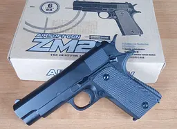 Іграшковий пістолет ZM22 металевий з механічним взводом стріляє кульками 6 мм BB для дітей та підлітків - мініатюра 6