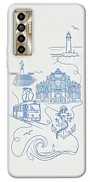 TPU чохол Demsky Southern pearl для TECNO Camon 17P