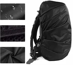 Чохол-дощовик для рюкзака Nela-Style Raincover до 60L чорний