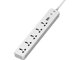 Мережевий фільтр-подовжувач Logicpower White 2 м (30324)