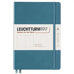 Блокнот Leuchtturm1917 Rising Colours Середній, Stone Blue, клітинка (363336)