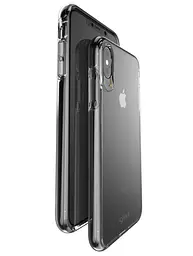 Оригинальный противоударный чехол для iPhone XS / iPhone X Gear4 Piccadilly D3O Black + Прозрачный - миниатюра 6