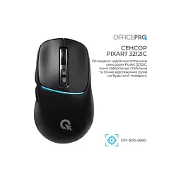 Мишка OfficePro M468B Wireless/Bluetooth Black (M468B) - мініатюра 7