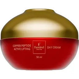 Уцінка. Денний крем для обличчя Famirel Copper Peptide із пептидами міді 50 мл 