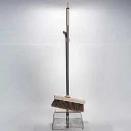Набір для прибирання щітка з совком 86 см, бежевий Yiwu HP-35015-66BE