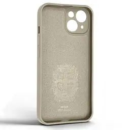 Силиконовый чехол для Apple iPhone 14, Icon Ring, слоновая кость, панель-накладка, с кольцом-подставкой на 360°, противоударный, возможность использования магнитных держателей, ArmorStandart (ARM68692) - мініатюра 2
