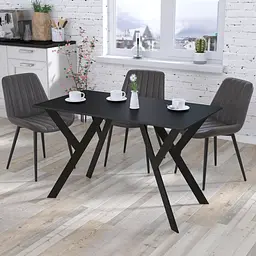 Обідній стіл Ішла 120-65 Loft Design Прямі кути (Венге Луізіана)