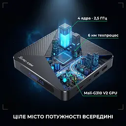 Смарт ТВ 4К приставка X88 PRO X5M Amlogic S905X5M 4/64 ГБ Android 14, голосовий пошук - мініатюра 11