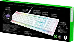 Клавіатура Razer DeathStalker V2 Pro Clicky Optical Switch Wireless White (RZ03-04363500-R3M1) - мініатюра 6