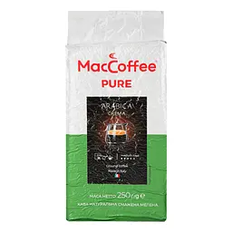 Кава мелена MacCoffee Arabica Crema Pure, натуральна, смажена, 250 г (882594) - мініатюра 3