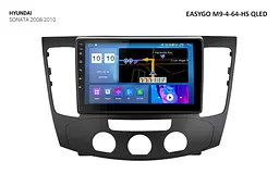 Штатна автомагнітола EasyGo M9-4-64-HS QLED Hyundai Sonata 2008-2010