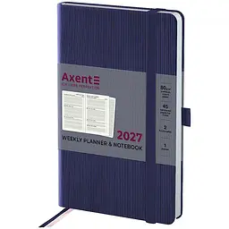 Щотижневик Axent 2027 Partner Lines 125x195 мм темно-синій (8515-27-02-A)