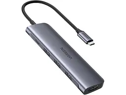 Мультипортовий адаптер UGREEN CM478 USB-C to 3-Port USB 3.0 +1 Port 4K HDMI