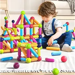 Магнітний конструктор дитячий 26 паличок 10 кульок SKY Magnetic Sticks - мініатюра 3