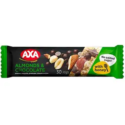 Батончик AXA з мигдалем, шоколадом, злаками та медом 30 г