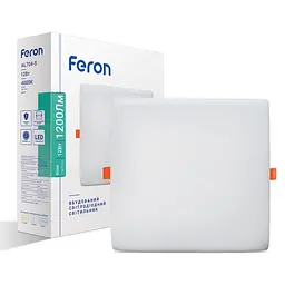 Світлодіодний вбудований світильник Feron AL704-S 12Вт 4000K білий