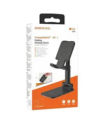 Настільний тримач підставка для телефону та планшета Borofone BH42 Lite на 4,7-10 дюйми чорний - мініатюра 3