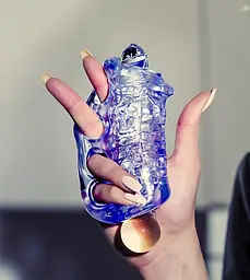 Мастурбатор Fleshlight Fleshskins Grip Blue Ice, надійна фіксація на руці, відмінно для пар та мінета - мініатюра 7