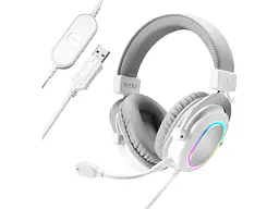 Навушники з мікрофоном Fifine H6 White (H6W) - мініатюра 2