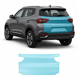 Антигравійна захисна бронеплівка за лекалами для Chery Tiggo 4 I 2017-2022 - зона кришки багажника